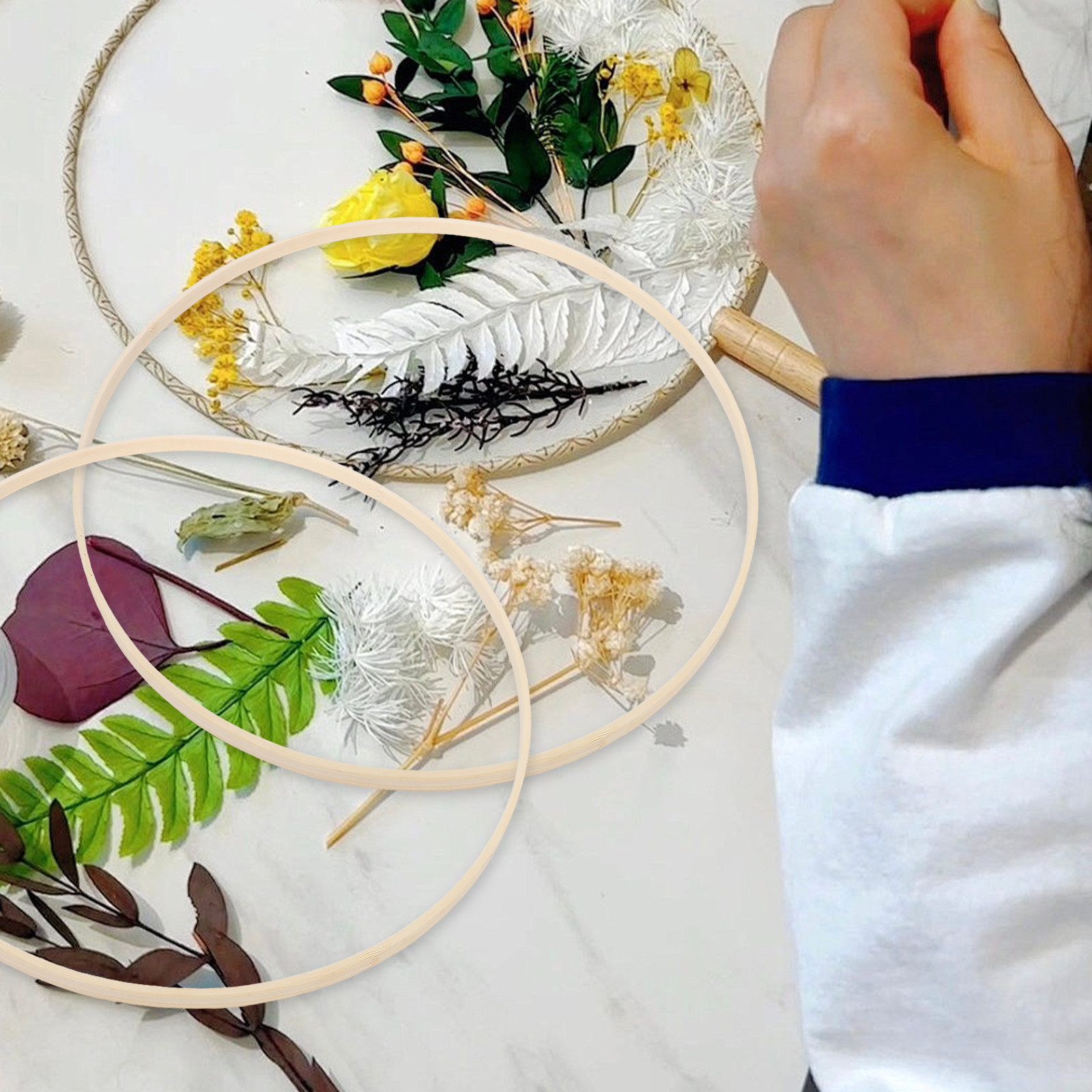 Embroidery Craft - 10 шт. деревянных обручей для вышивания,