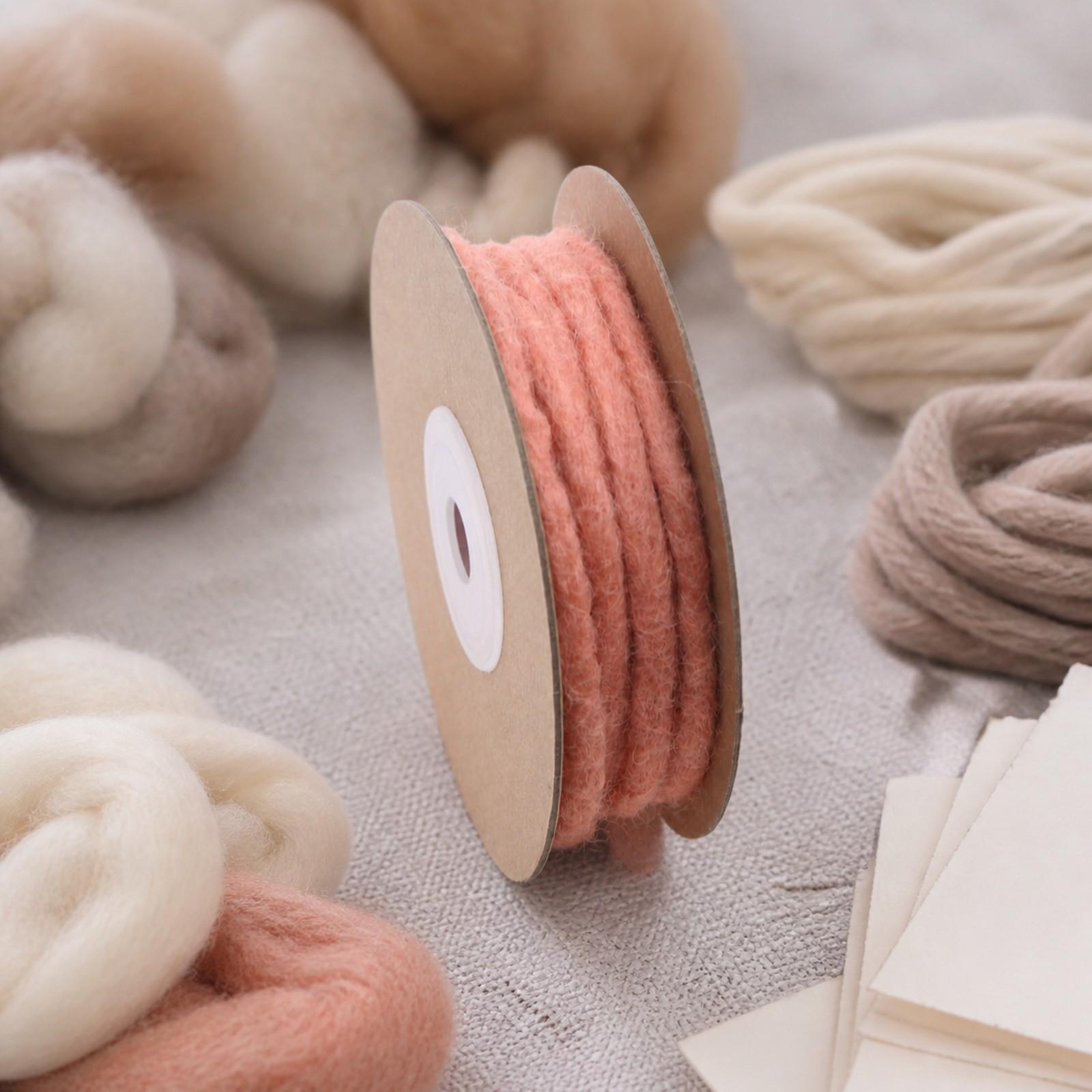 Cord Trim Twisted - Круглая лента из чистой шерстяной войлочной