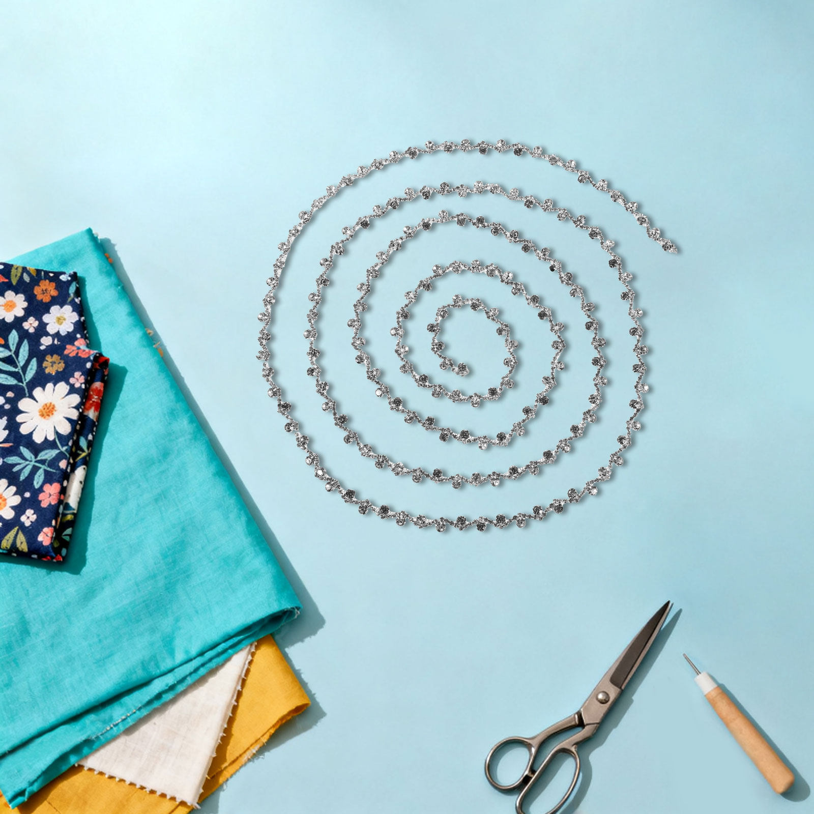 Sew On Rhinestone - Цепочка из стразов, кристаллическая лента, пришивная
