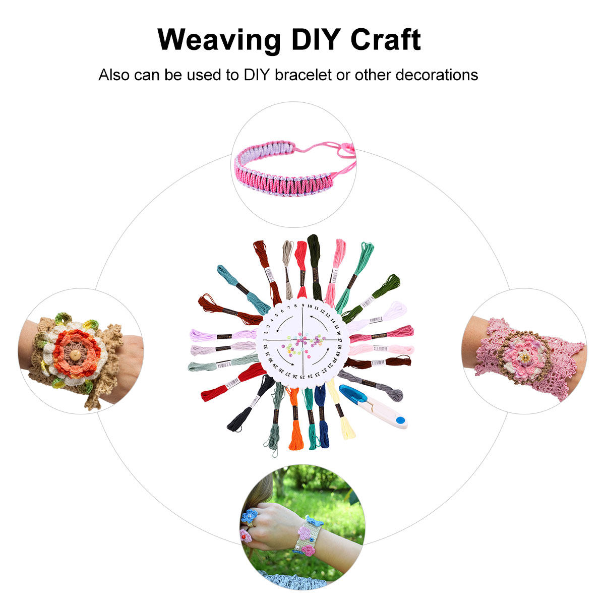 1 комплект для плетения брасле – обзор и цена Embroidery Craft