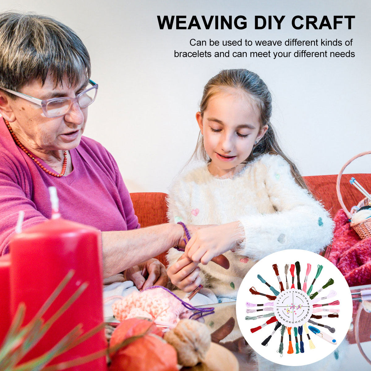 1 комплект для плетения брасле – обзор и цена Embroidery Craft