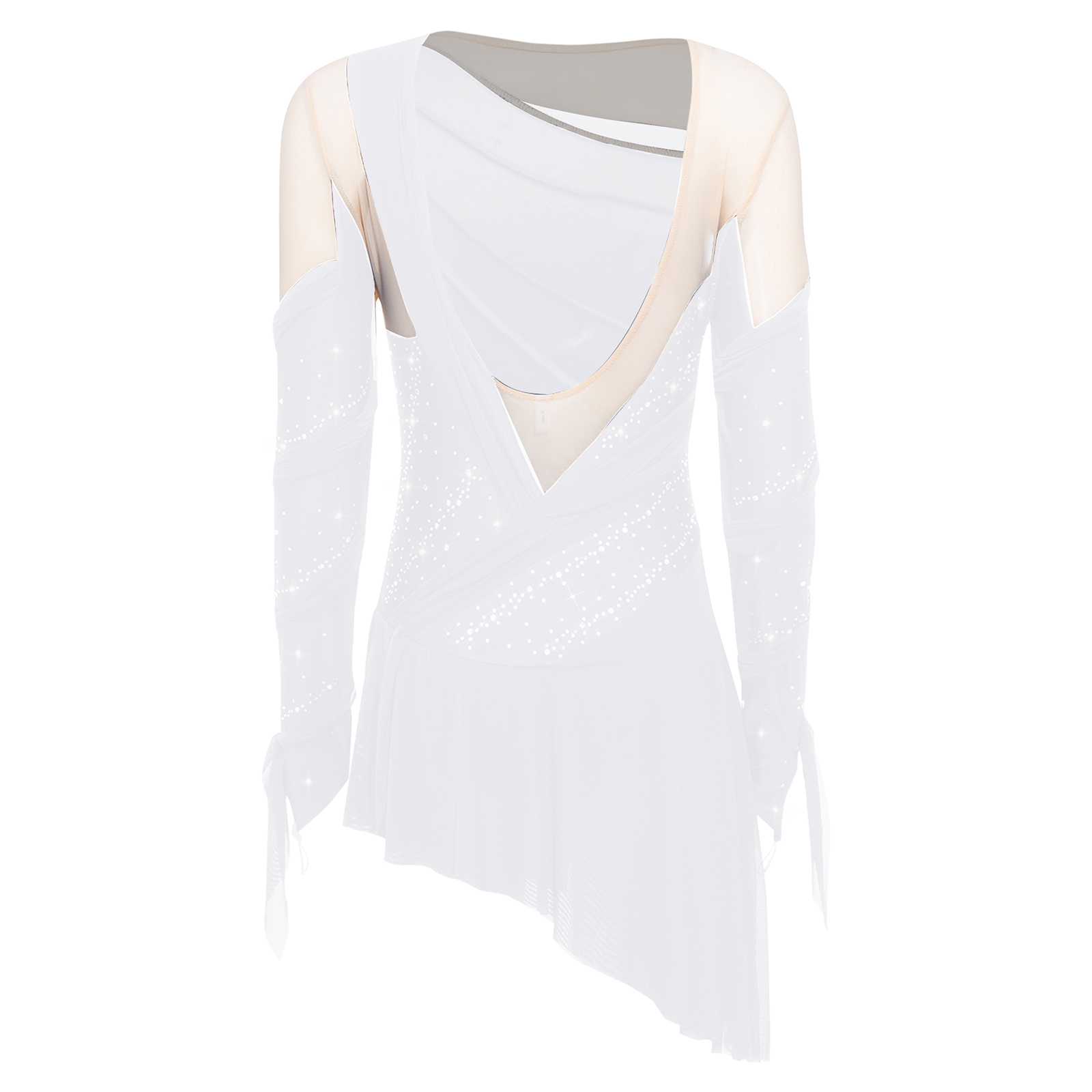 Женское платье для фигурного к – обзор и цена Rhinestone Banding Trim