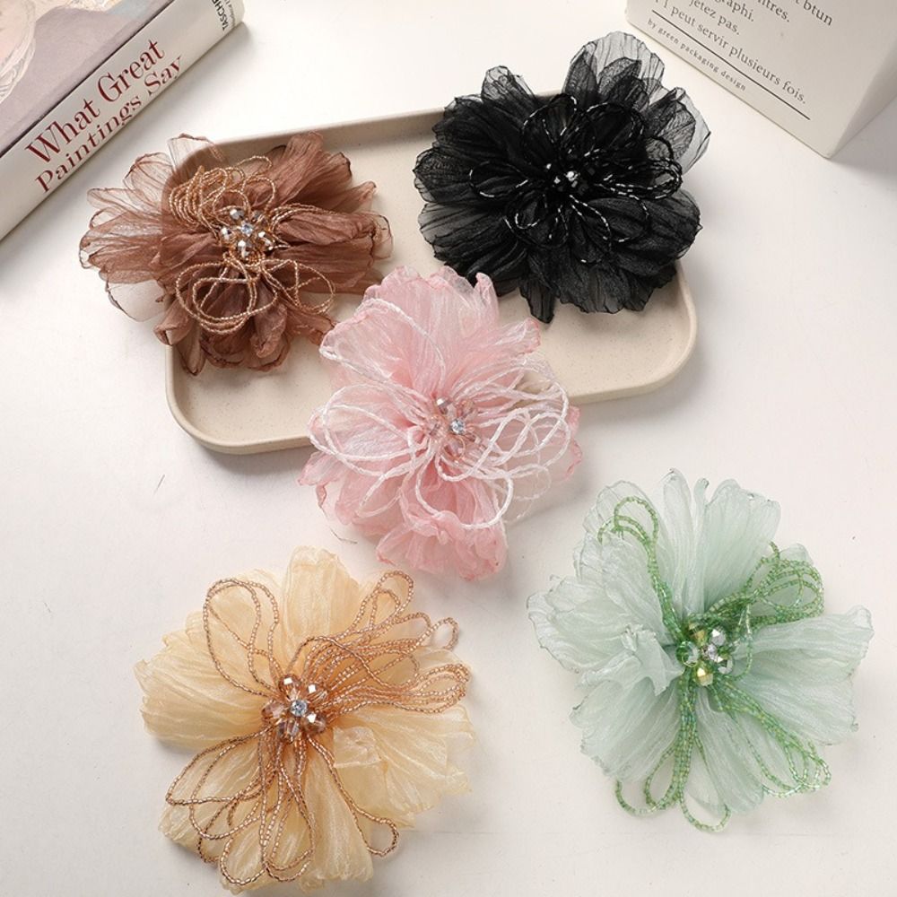 Цветочная нашивка из органзы,  – обзор и цена Applique Patch Flower