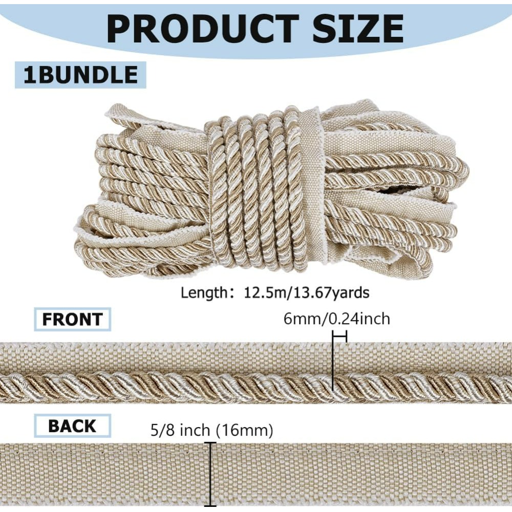13,7 ярдов витой ленты для отд – обзор и цена Cord Trim Twisted