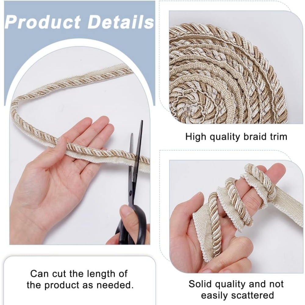 13,7 ярдов витой ленты для отд – обзор и цена Cord Trim Twisted